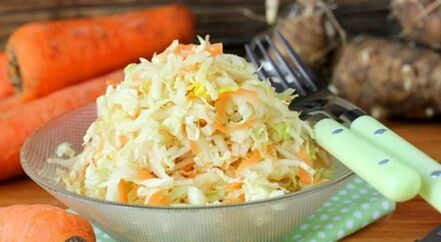 Salade en artichauts de chucrut et de Jérusalem
